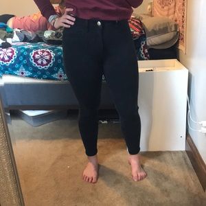 Black high rise denim x4 jegging